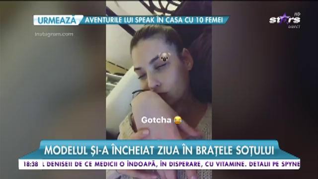 O zi cu Alice Peneacă! Modelul şi-a &icirc;ncheiat ziua &icirc;n braţele soţului