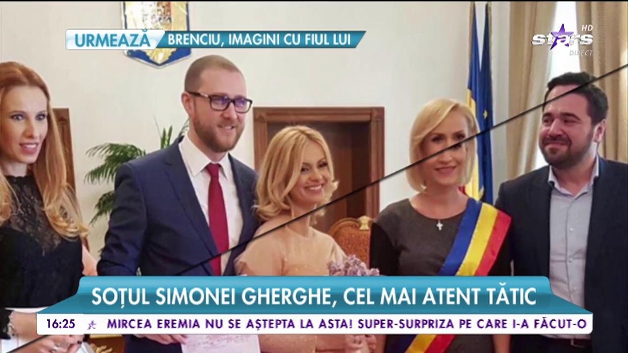 Soţul Simonei Gherghe, cel mai atent tătic! Cum l-au suprins paparazzii pe Răzvan