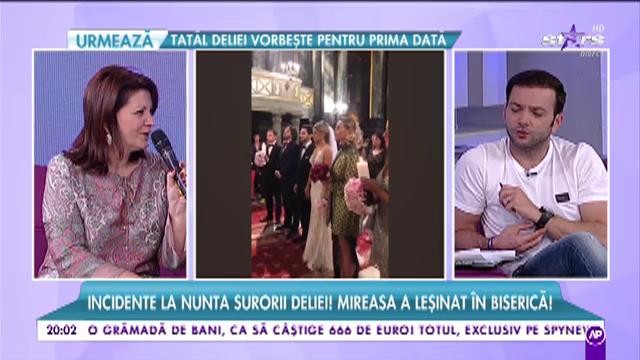 Incidente la nunta surorii Deliei! Mireasa a leșinat &icirc;n biserică