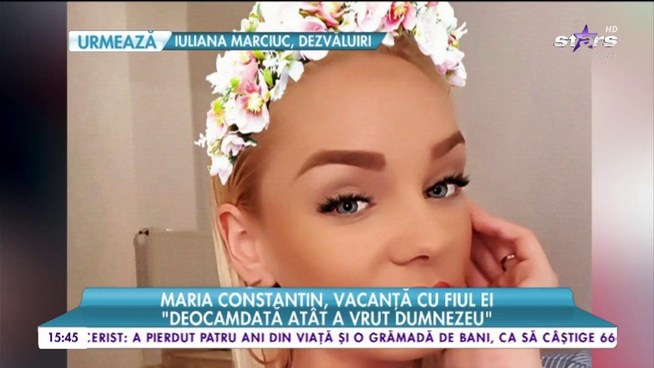 Maria Constantin &icirc;ncearcă să-i dedice c&acirc;t mai mult timp băieţelului ei, Codruţ!