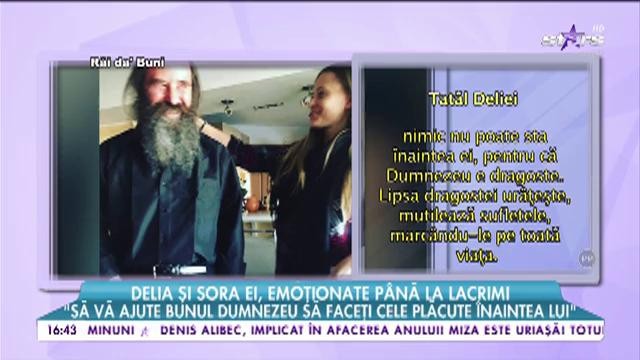 Delia și sora ei, emoționate p&acirc;nă la lacrimi! "Să-i oferiți copilului vostru dragostea de acum"