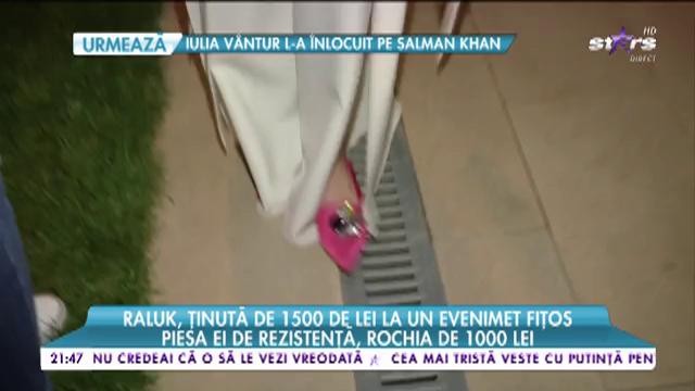 Raluka, ţinută de 1500 de lei la un eveniment fiţos