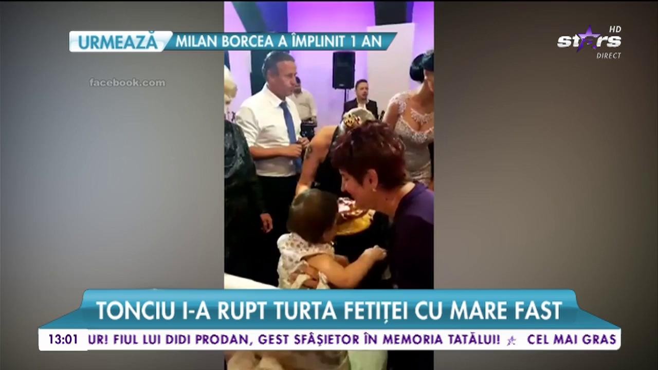 Tonciu i-a rupt turta fetiței! Nașa și fina și-au comandat coroane de lux!