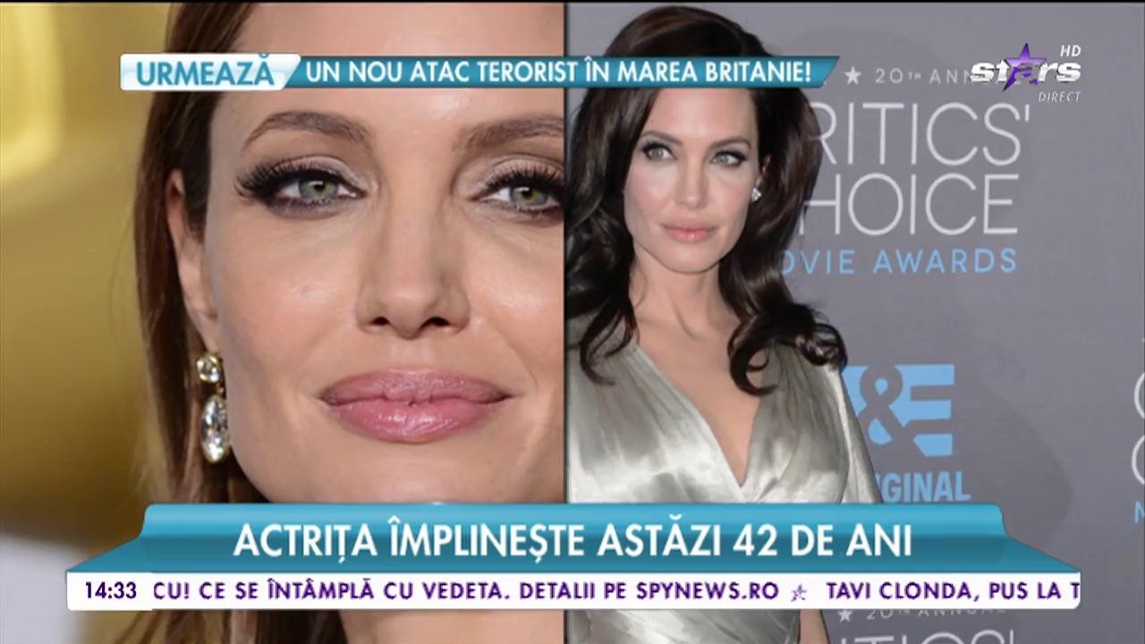 Zi specială pentru Angelina Jolie. Actriţa &icirc;mplineşte astăzi 42 de ani