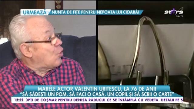 Marele actor Valentin Uritescu, la 76 de ani! Artistul şi-a serbat ieri ziua de naştere!