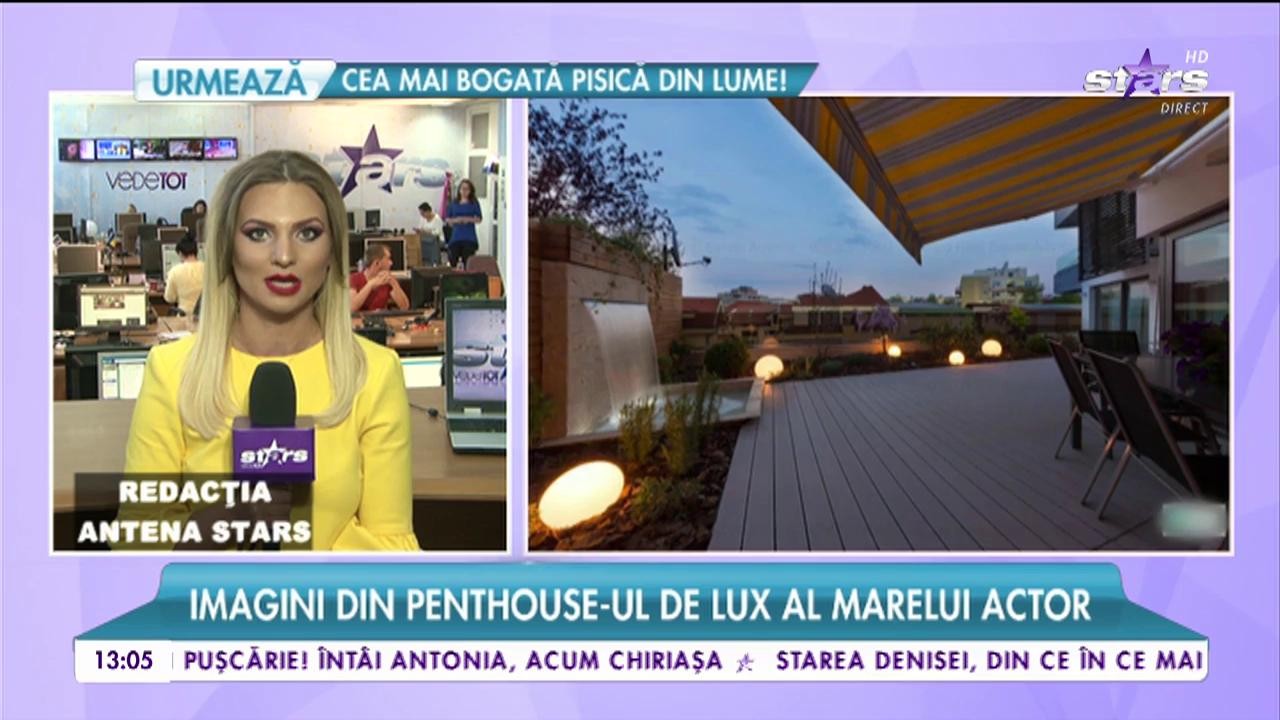 Casa de jumătate de milion de euro a lui Horaţiu Mălăele! Imagini din penthouse-ul de lux al marelui actor
