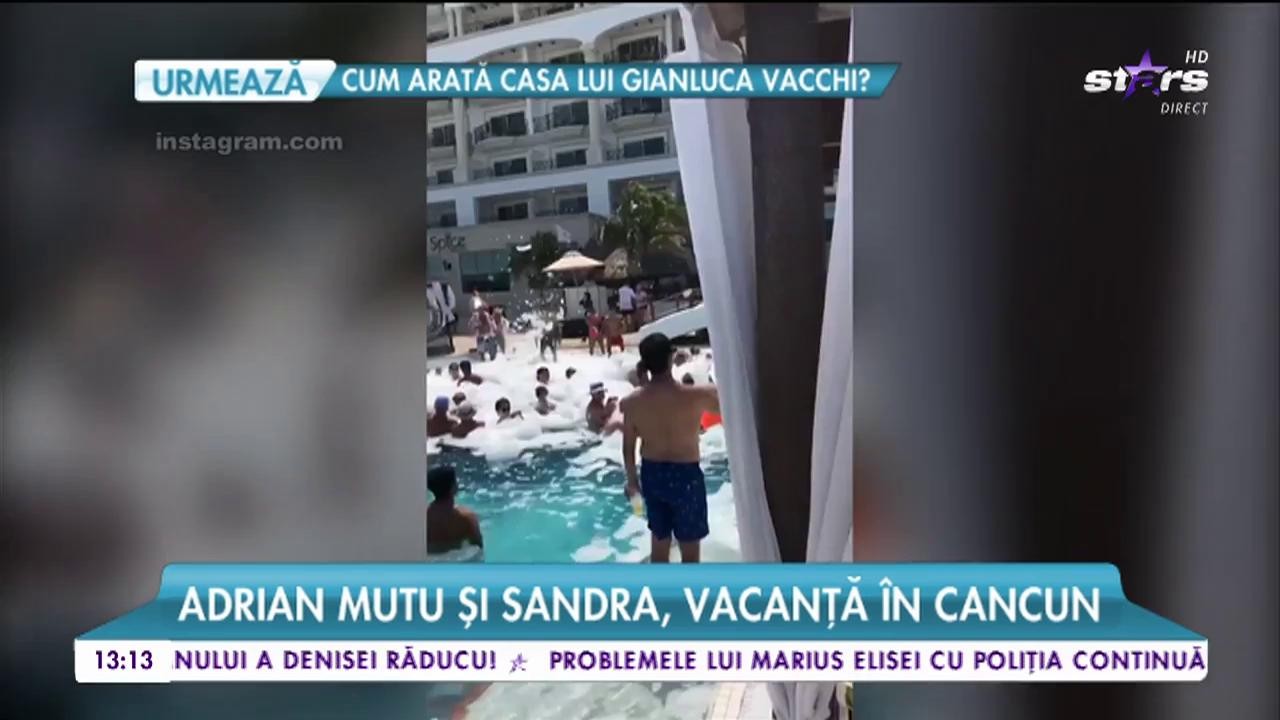 Adrian Mutu şi Sandra, vacanţă &icirc;n Cancun