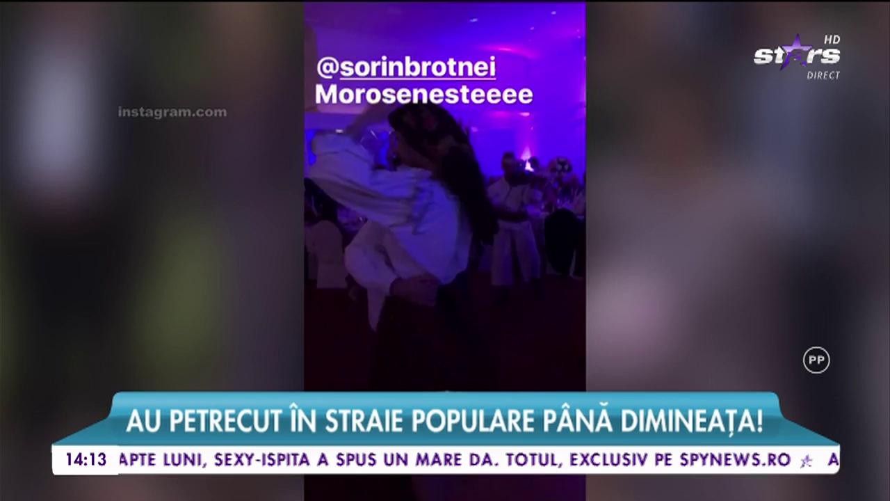 Nicolai Tand şi Monica, cei mai tari naşi! Au petrecut &icirc;n straie populare p&acirc;nă dimineaţa!