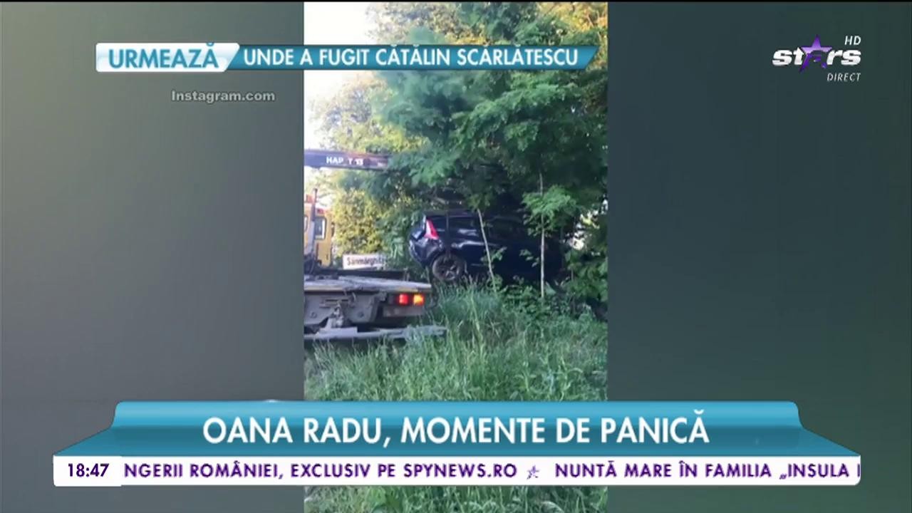 Oana Radu a fost la un pas de moarte! Maşina &icirc;n care se afla artista a fost făcuta praf!