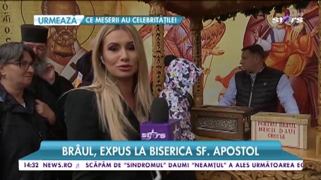 Bucureştenii se pot &icirc;nchina la Br&acirc;ul Maicii Domnului, expus &icirc;n Biserica parohiei Sf. Apostol Ioan din Sectorul 4