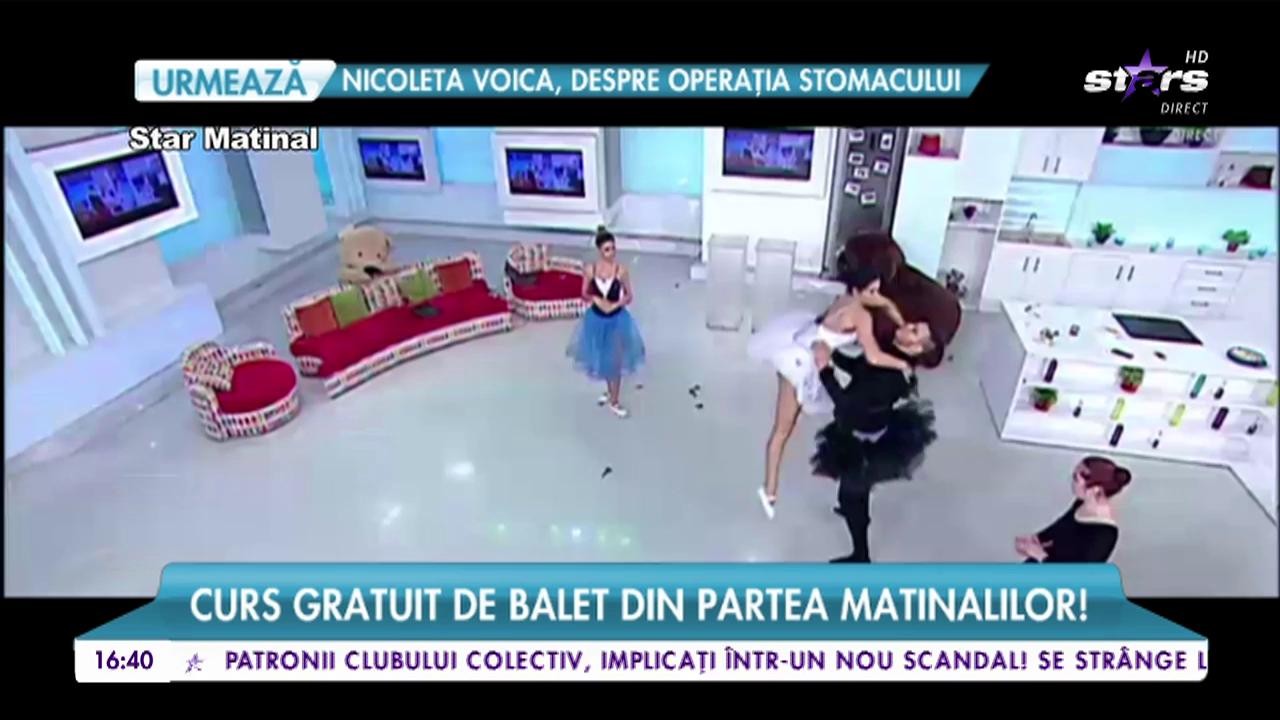 Curs gratuit de balet din partea matinalilor! Nati şi Raluca, mişcări graţioase pe ritmuri clasice!