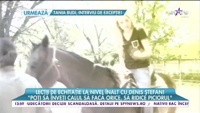 Lecţii de echitaţie la nivel &icirc;nalt cu Denis Ștefan!