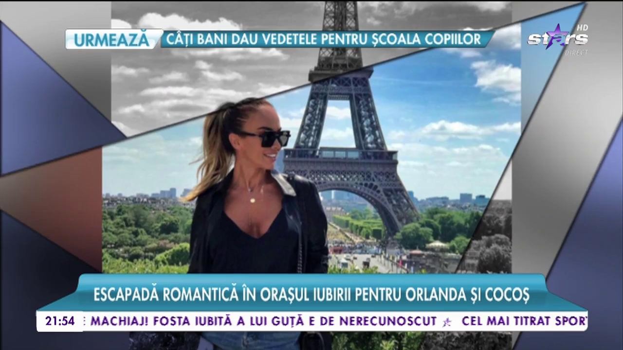Monica Orlanda, escapadă romantică &icirc;n Oraşul Iubirii