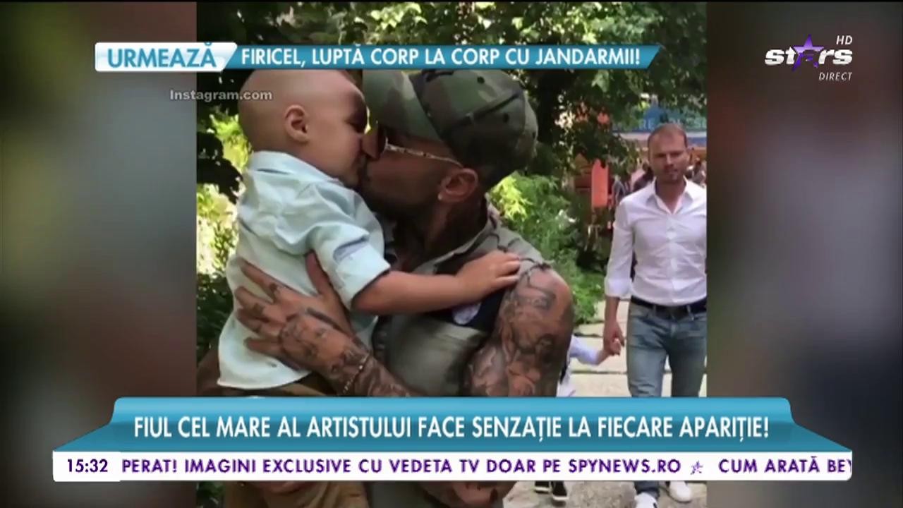 Cele mai &icirc;nduioşătoare imagini cu Alex Velea şi Dominic! Diul cel mare al artistului face senzaţie la fiecare apariţie!