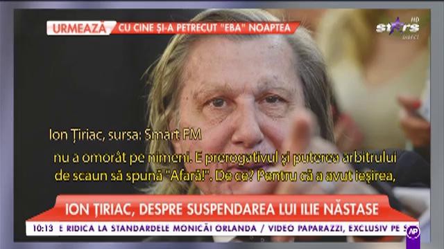Ion Ţiriac, despre suspendarea lui Ilie Năstase