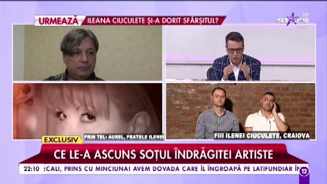 Fii Ilenei Ciuculete: &rdquo;Nu am reușit să facem succesiunea pentru că fost deschisă de Cornel la șase zile după ce mama a murit&rdquo;