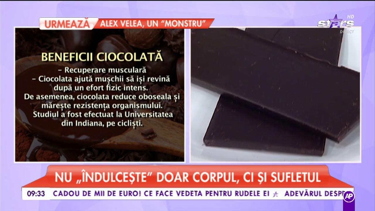 Beneficiile consumului de ciocolată