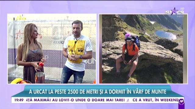 Mihai Morar, amator de senzaţii tari &icirc;n v&acirc;rf de munte! A urcat la peste 2500 de metri şi a dormit &icirc;n v&acirc;rf de munte