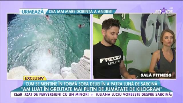 Oana face sport p&acirc;nă &icirc;n ultima clipă! Cum se menține &icirc;n forma sora Deliei &icirc;n a patra lună de sarcină!