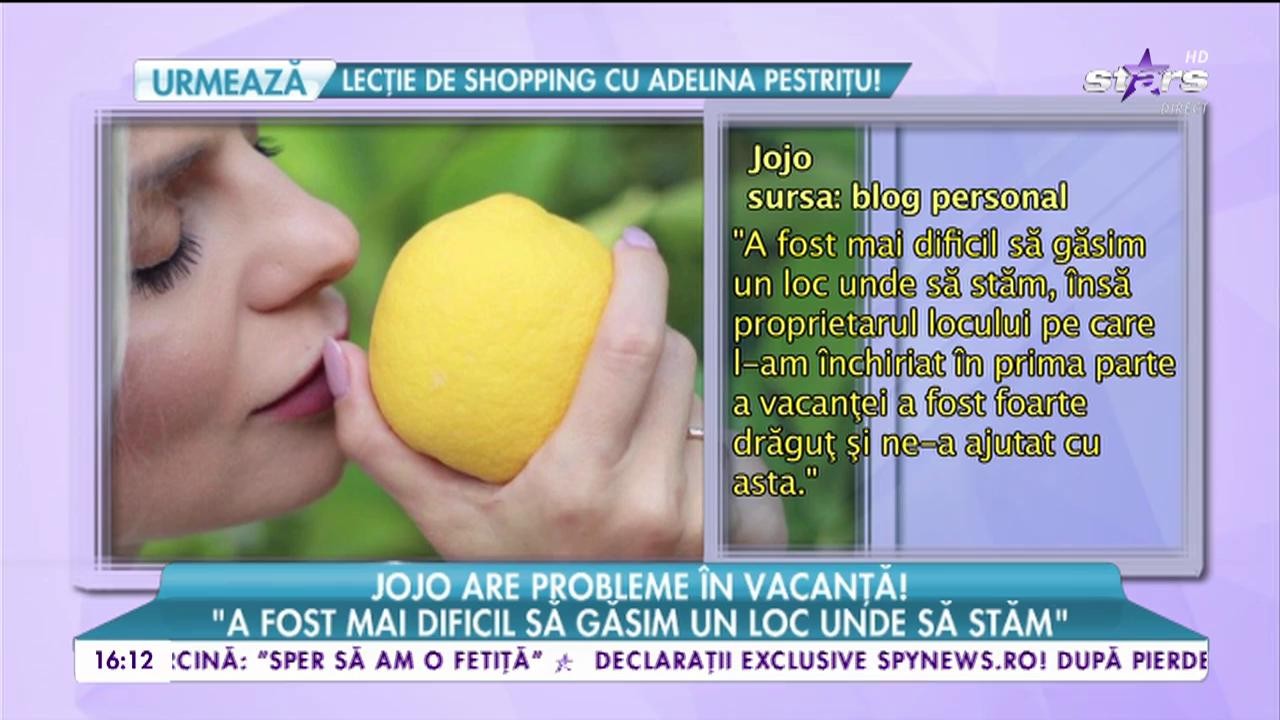 Jjojo are probleme &icirc;n vacanţă!