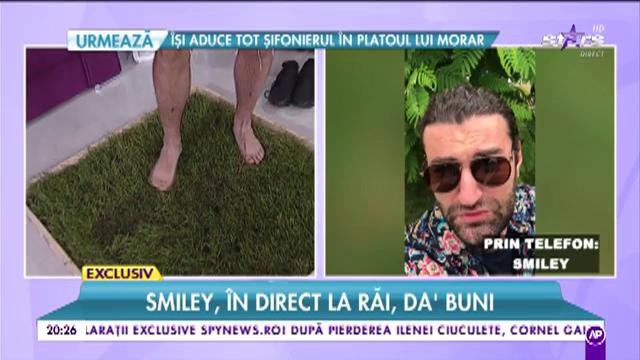 Mihai Morar, super provocare de la Smiley! Prezentatorul TV s-a descălţat &icirc;n direct şi ce a urmat e un exemplu pentru toţi