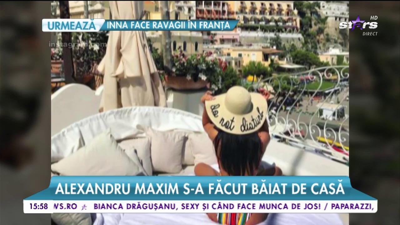 Alexandru Maxim s-a făcut băiat de casă