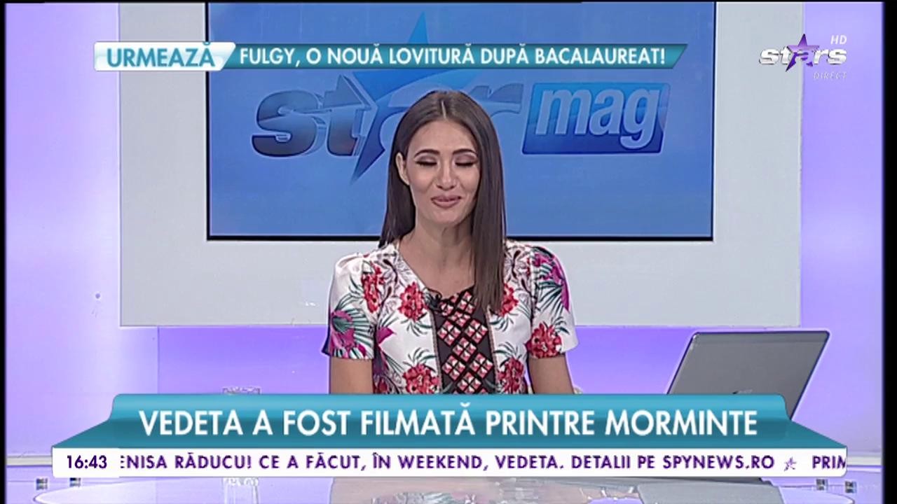 lLdia Buble &icirc;şi caută loc de veci? Vedeta a fost filmată printre morminte