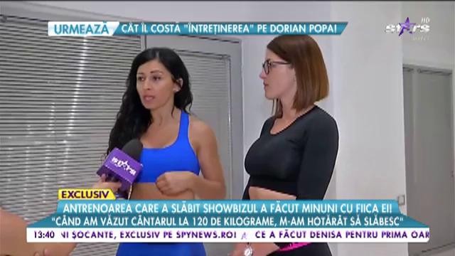 Antrenoarea care a slăbit shobizul a făcut minuni cu fiica ei!