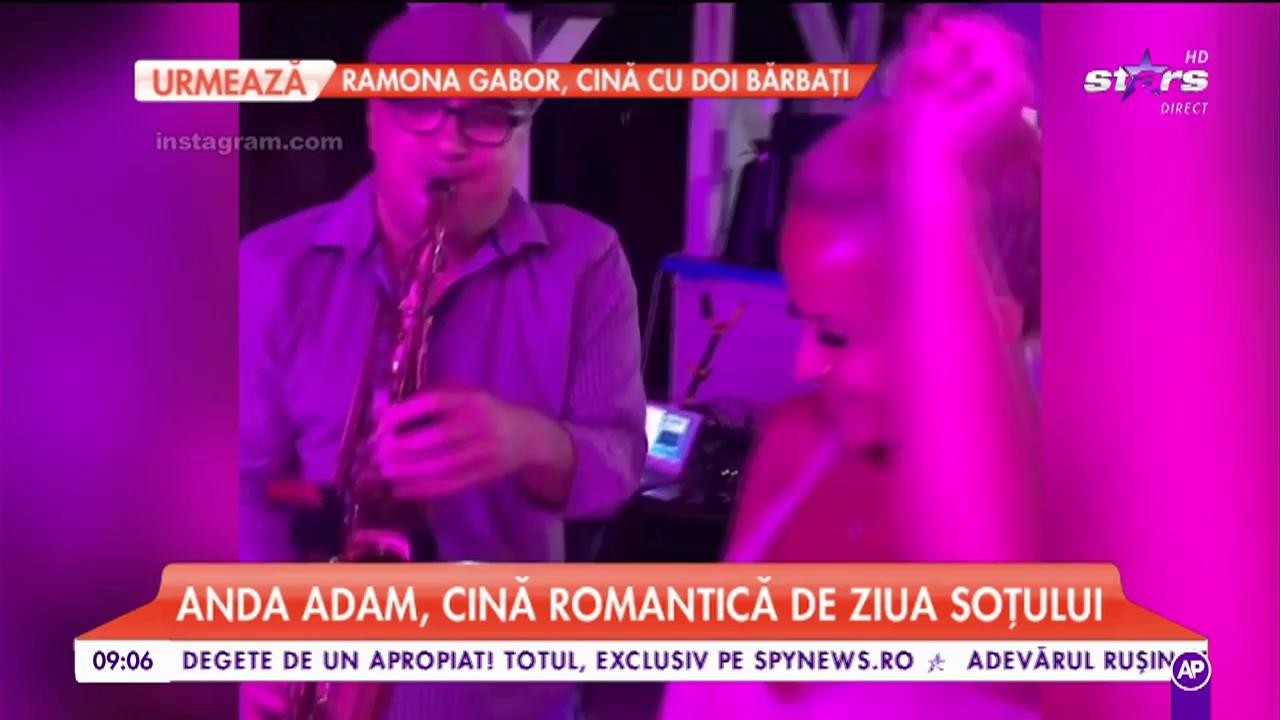 Anda Adam şi-a dat soţul pe spate de ziua lui de naştere! I-a pregătit o petrecere, pe o terasă de la malul Mării Negre