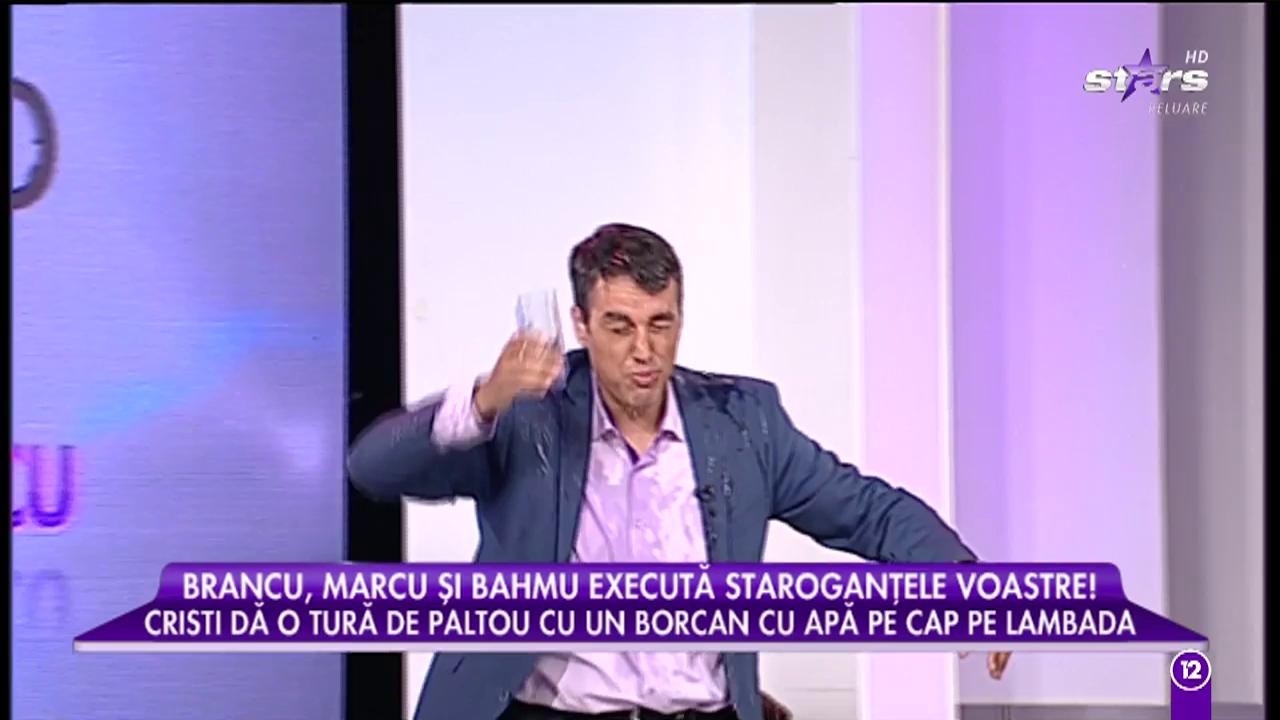 STARoganţa: Cristi Brancu merge cu borcanul cu apă pe cap