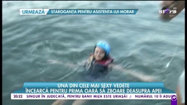 Provocare pentru Rellys Tonu! Vedeta &icirc;ncearcă pentru prima oară să zboare deasupra apei