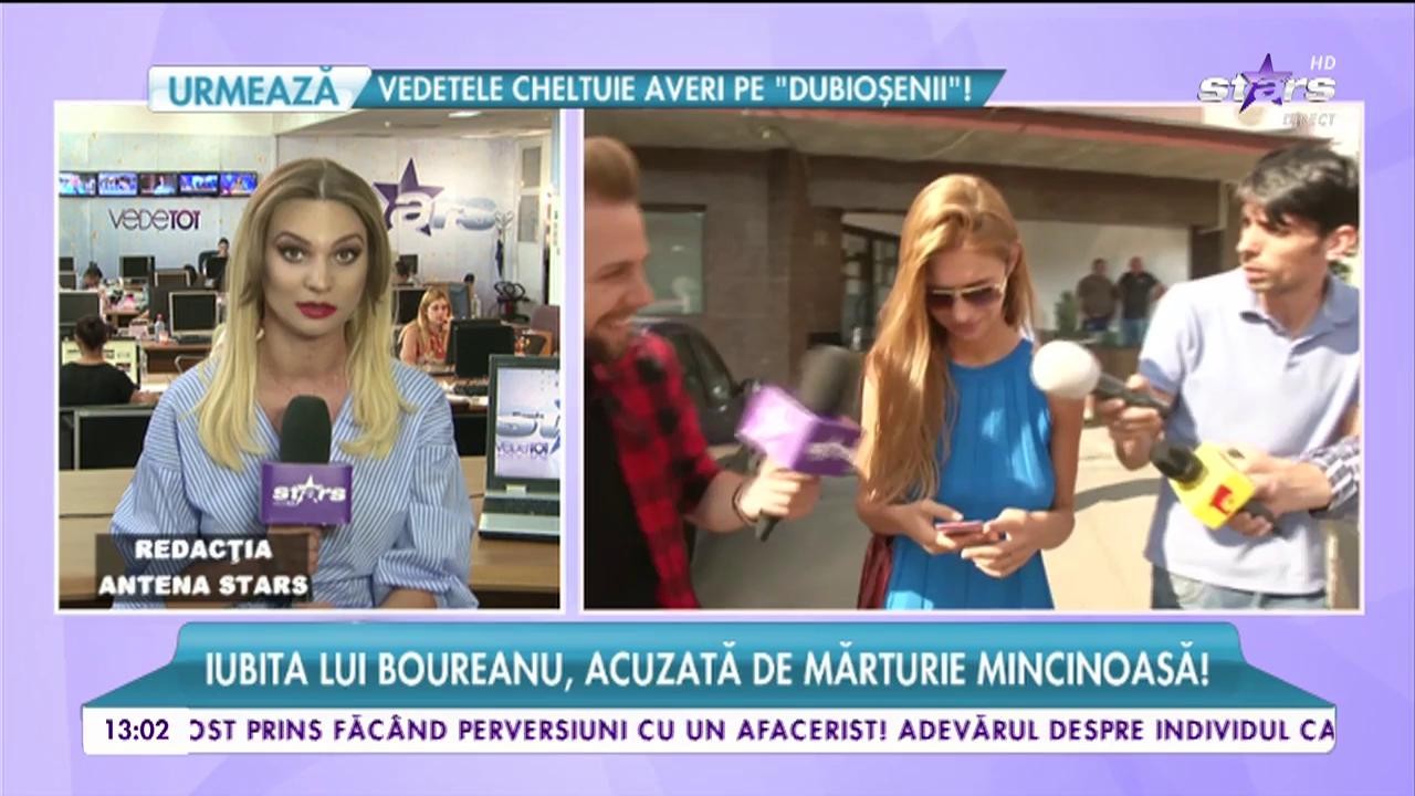 Laura Dincă, iubita lui Boureanu, acuzată de mărturie mincinoasă