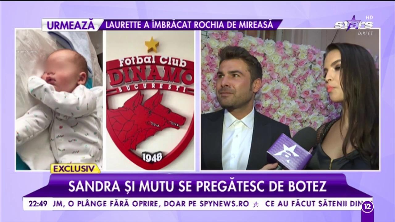 Sandra și Adi Mutu se pregătesc de nuntă și de botezul băiatului lor