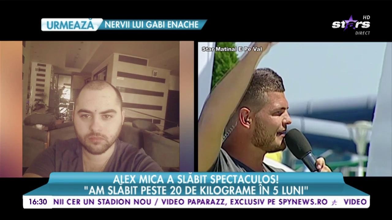 C&acirc;ntărețul Alex Mica, despre dietă și noul stil de viață