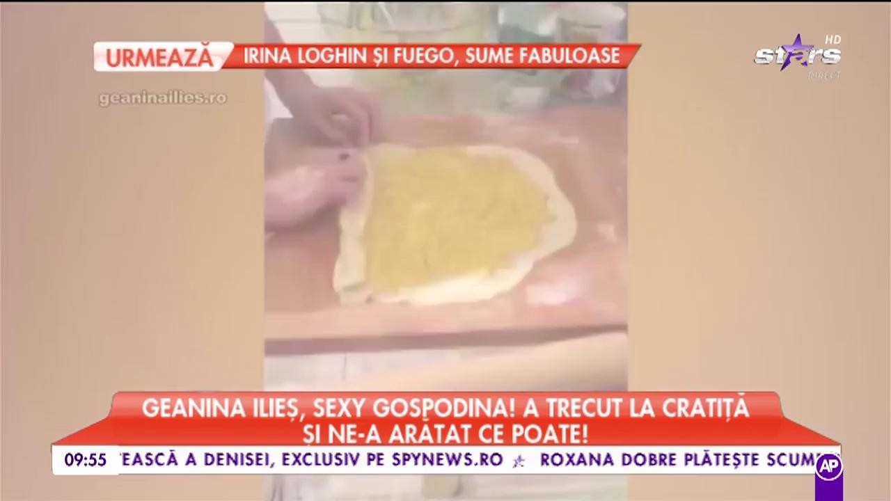 Geanina Ilieş, sexy gospodină! A trecut la cratiţă şi ne-a arătat ce poate!