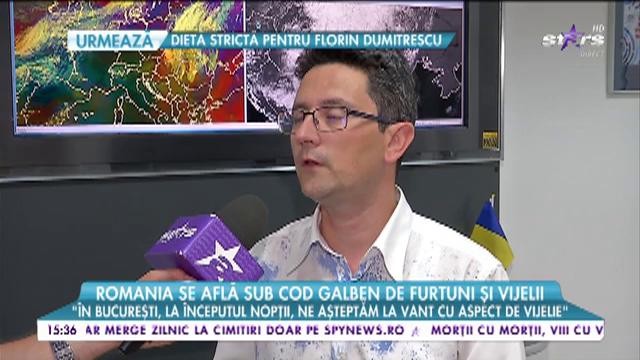 Rom&acirc;nia se află sub cod galben de furtuni şi vijelii