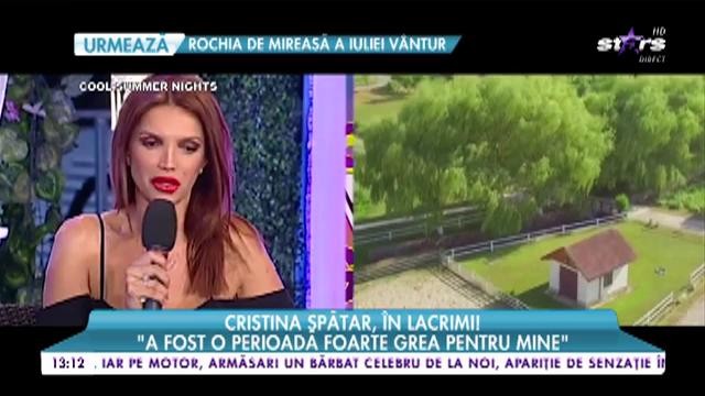 Cristina Spătar, &icirc;n lacrimi: "Cel mai dureros moment a fost c&acirc;nd mi-am pierdut mama"