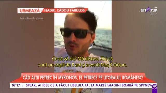 C&acirc;nd alții petrec &icirc;n Mykonos, Liviu V&acirc;rciu se distrează pe litoralul rom&acirc;nesc