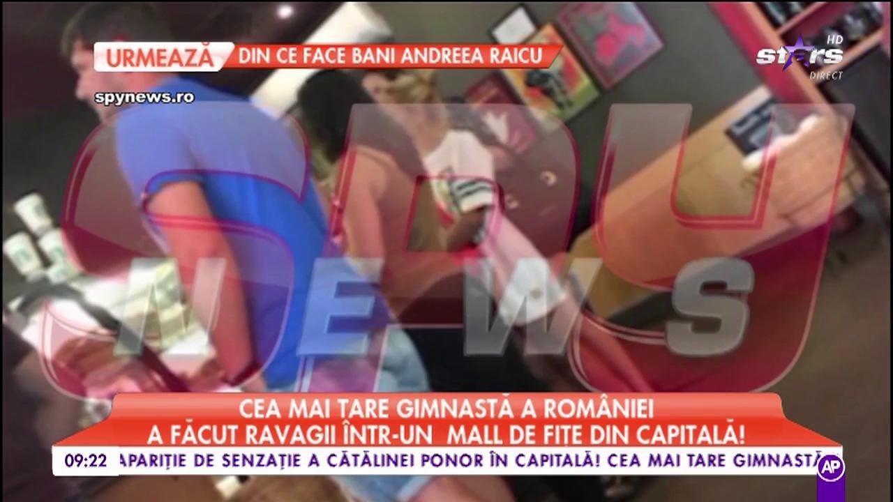 Cătălina Ponor, cea mai tare gimnastă a Rom&acirc;niei, a făcut ravagii &icirc;ntr-un centru comercial din Capitală