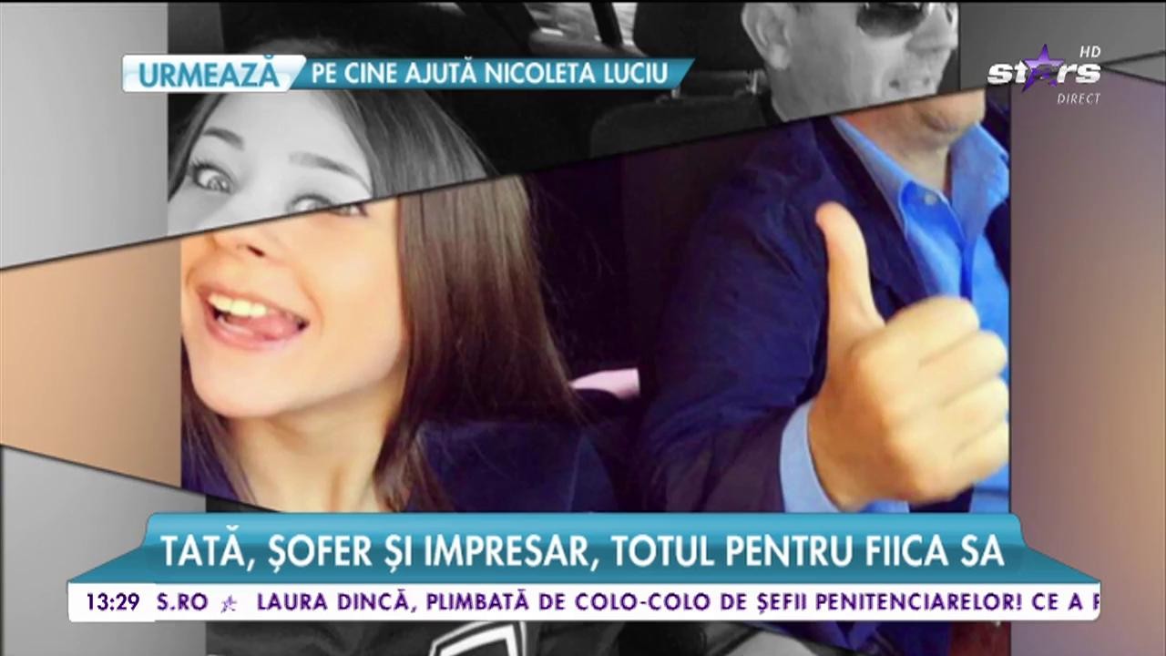 Nicole Cherry, relație specială cu tatăl ei