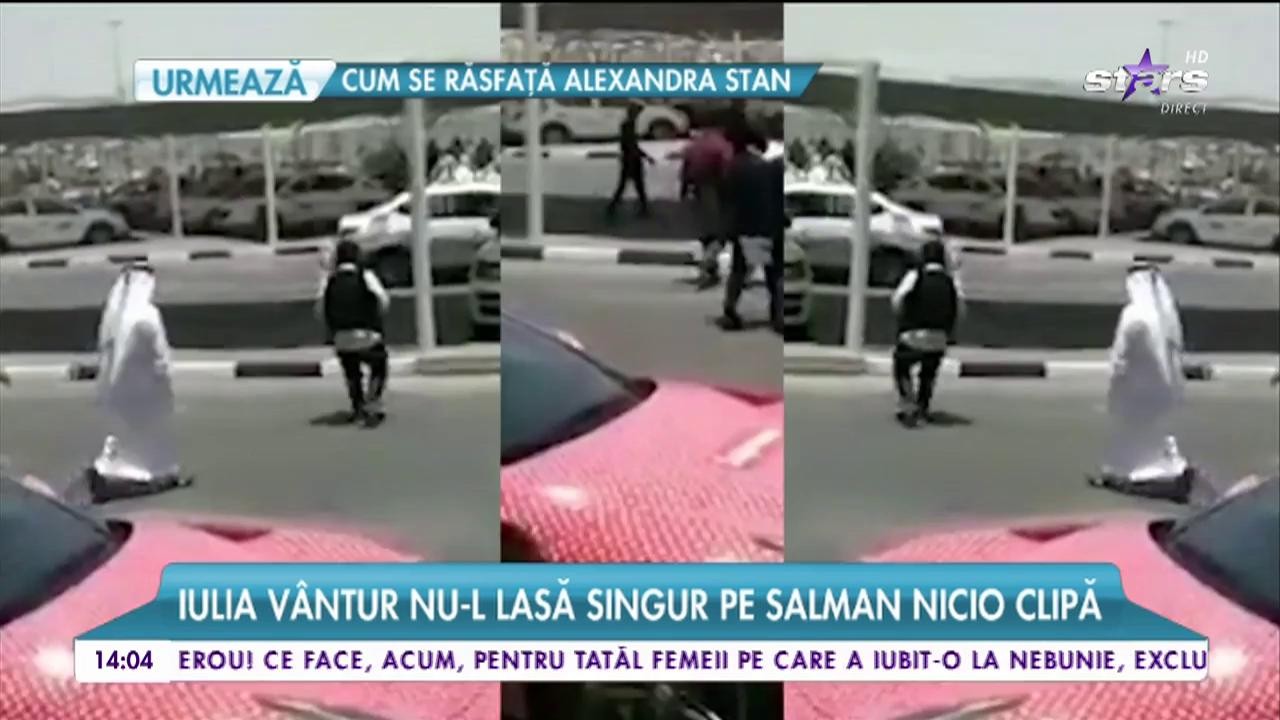 Iulia V&acirc;ntur nu-l lasă singur pe Salman Khan nicio clipă