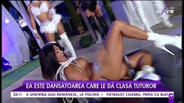 Nimfa showbiz-ului românesc, cel mai fierbinte dans la bară!