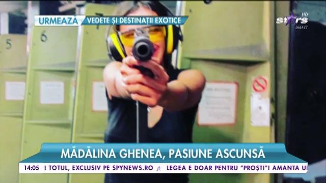 Mădălina Ghenea, pasiune ascunsă pentru arme