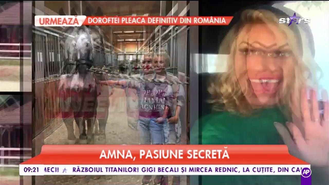 Amna, pasiune secretă: "De c&acirc;te &icirc;mi permite timpul, vin să iau lecții de echitație"