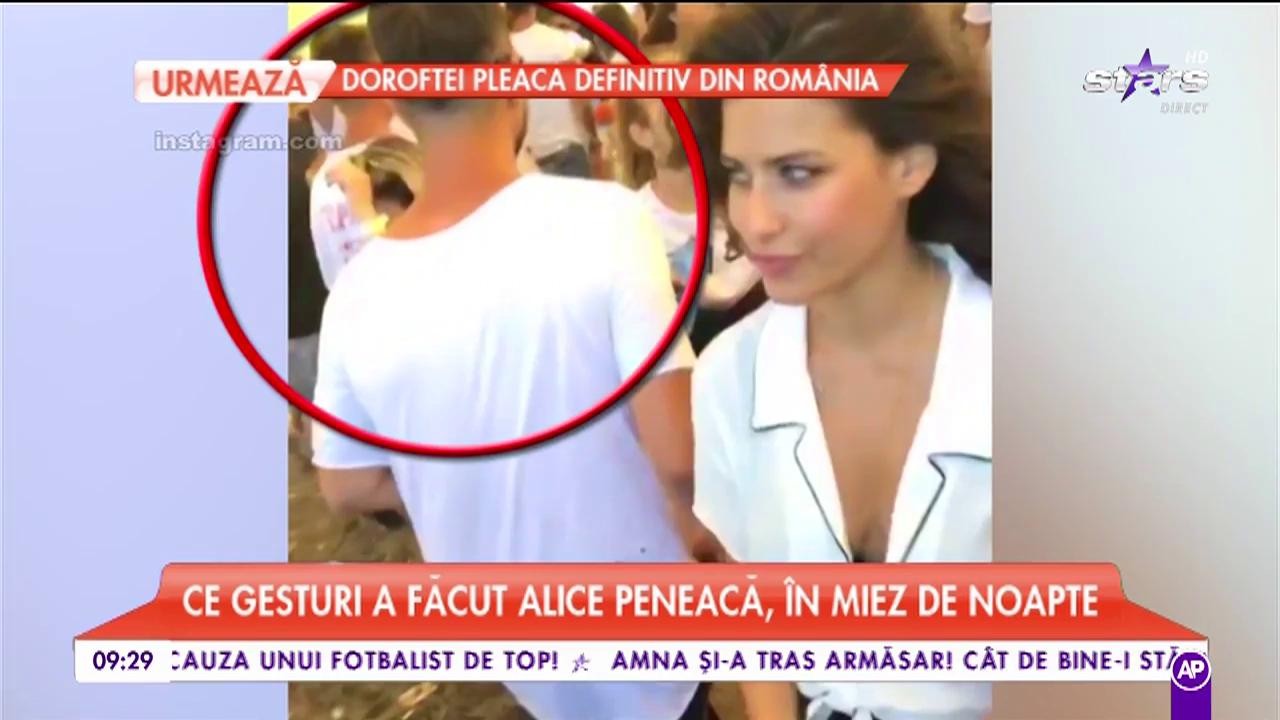Gesturile lui Alice Peneacă, &icirc;n miez de noapte, &icirc;ntr-un club de fițe