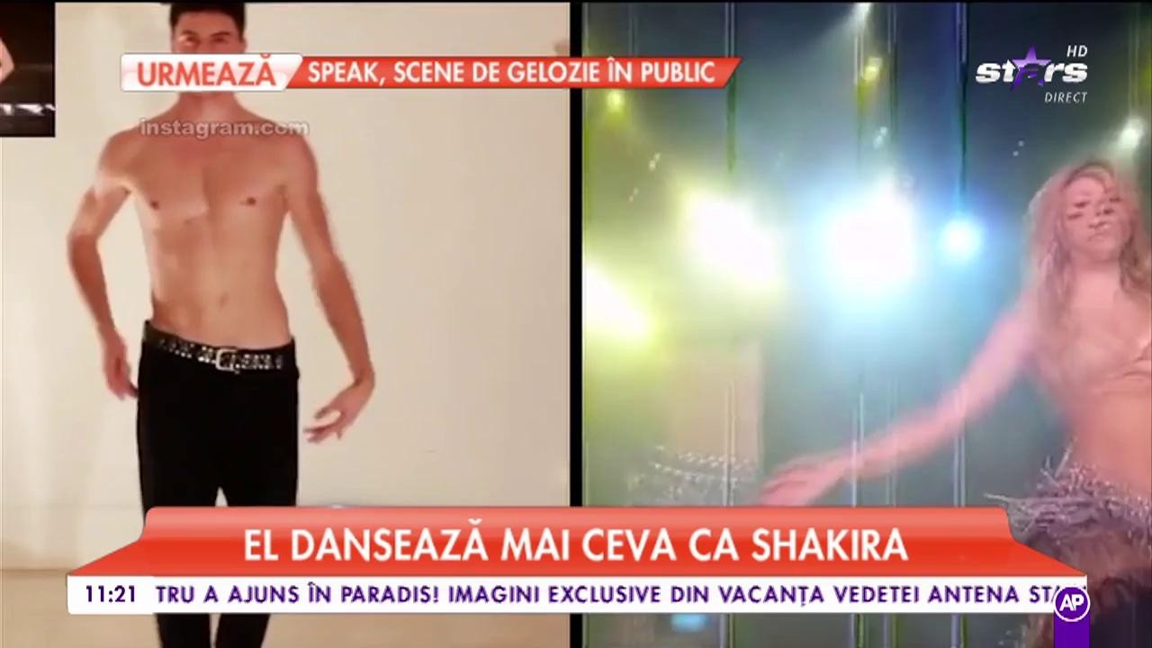 Un bărbat dansează mai ceva ca Shakira