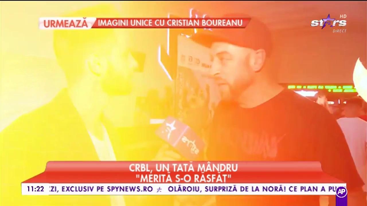 CRBL, un tată m&acirc;ndru: "Am o relație foarte bună cu Alessia"