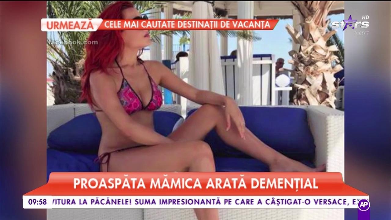 La nici două luni de la nașterea fetiței sale, Elena Gheorghe &icirc;și etalează formele &icirc;n costum de baie