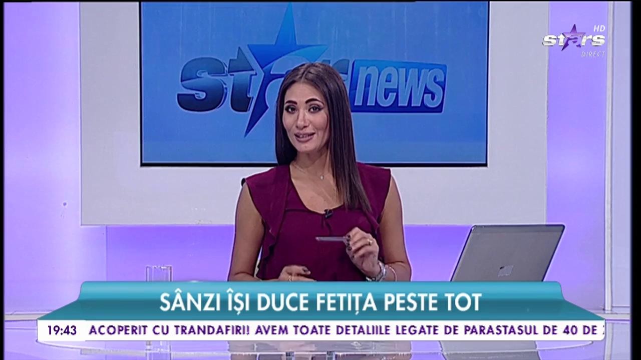 S&acirc;nziana Buruiană &icirc;şi duce fetiţa peste tot