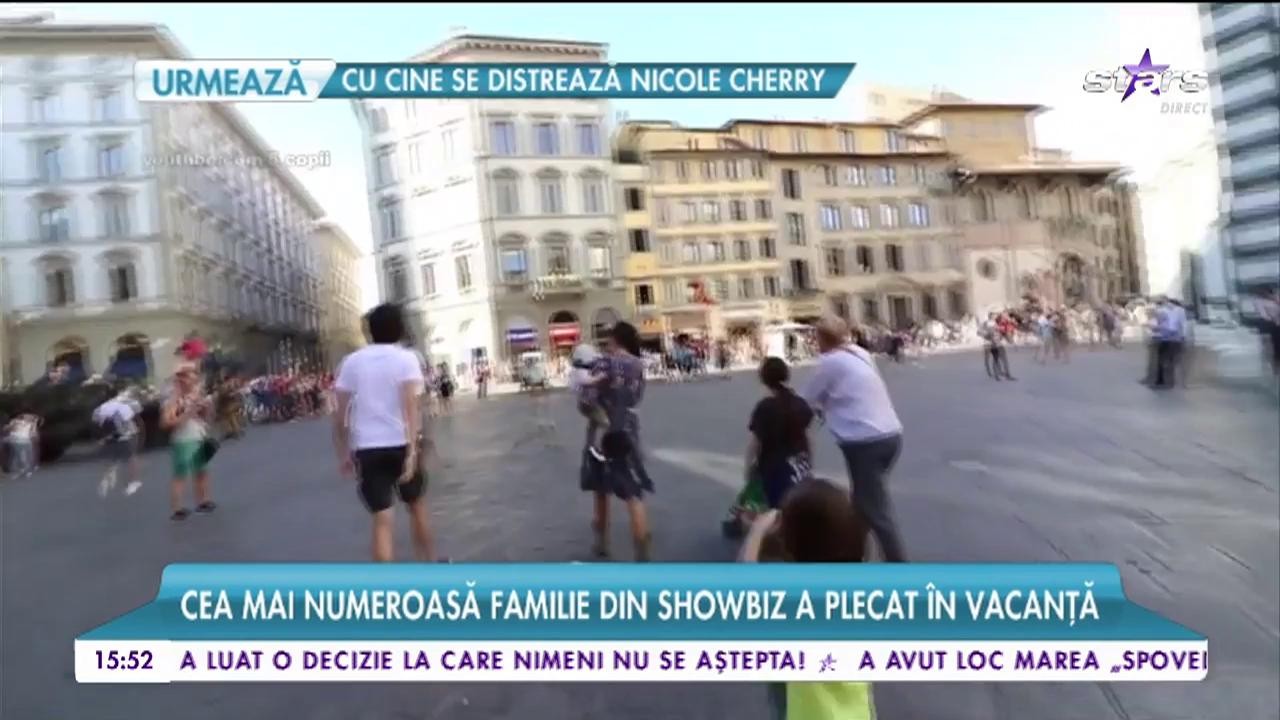 Membrii familiei S&icirc;nă-Serea au plecat &icirc;n vacanţă la Florenţa